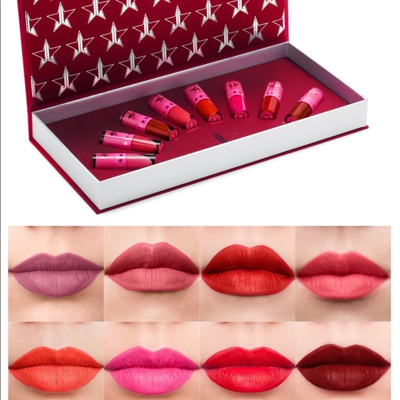 jeffree star cosmetics mini red & pink bundle